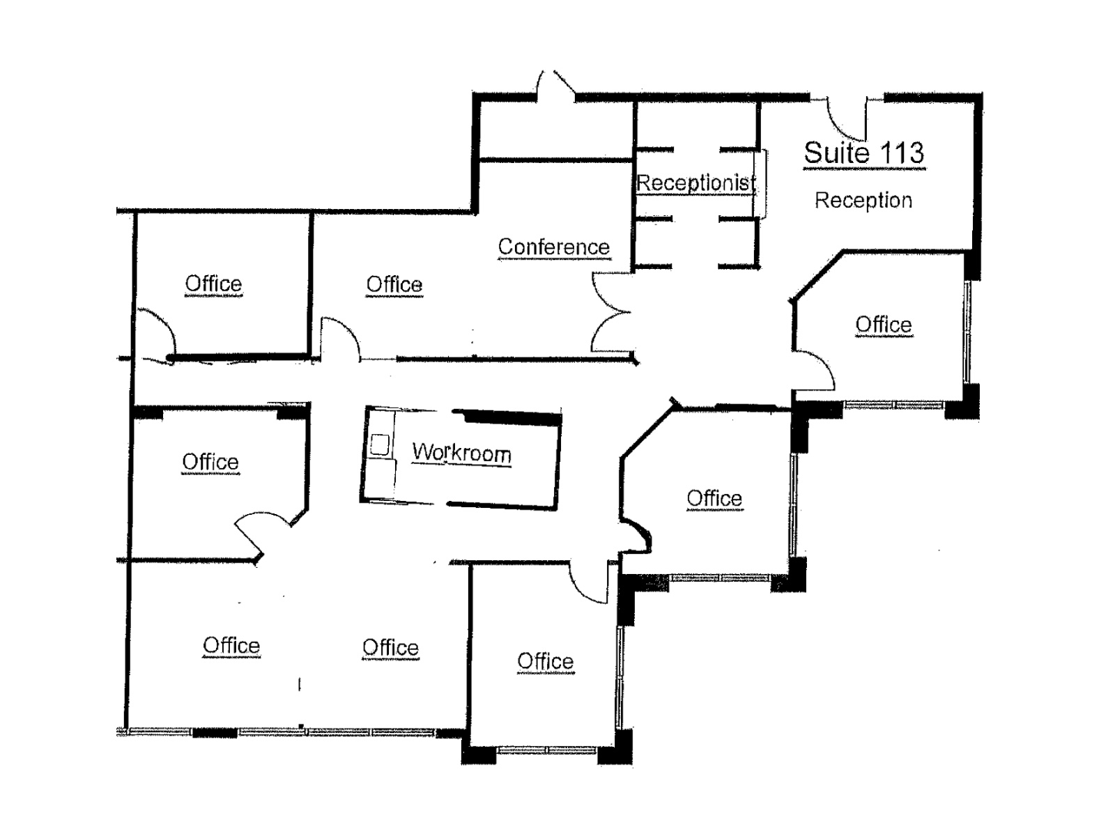 Suite 113 floor plan